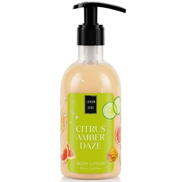 LAVISH Verzorging Citrus Amber Daze Hydraterende Lichaamscrème 300ml
