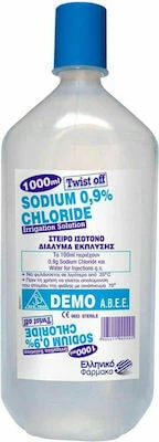 DEMO Natrium 0,9% Chloride Steriele Isotone Spoeloplossing, 1000 ml