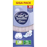 EVERYDAY Giga Pack Maandverband voor gevoelige huid met Cotton Super Ultra Plus 30 stuks