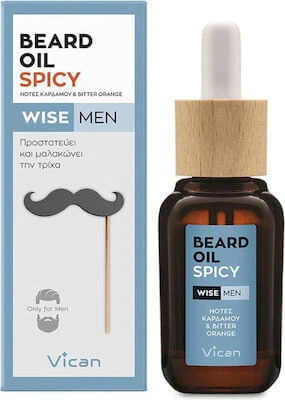 WISE Men Baardolie Kruidige Baardolie met Kardemom & Bittere Sinaasappel 30ml
