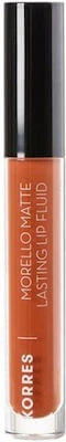 KORRES Morello Matte Lasting Lip Fluid Liquid Matte Lipstick, 3,4ml - 48 Fluweel Karamel