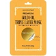 KOCOSTAR Gold Foil Triple Layer Mask Gesichtsmaske mit sechs verschiedenen Arten von Hyaluronsäure & Gold 1 Stück