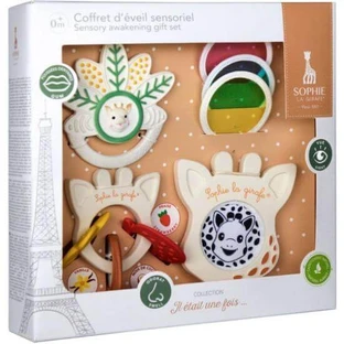 SOPHIE LA GIRAFE Sensory Awakening Geschenkset Met Dentophyte Ring 1 Stuk Magische Spiegels 3 Stuks & Aromatische Ring