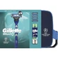 GILLETTE Promo Champions League Mach 3, 1 Handle & 4 Spare Parts & Series Sensitive Shave Gel 200ml & Necessaire