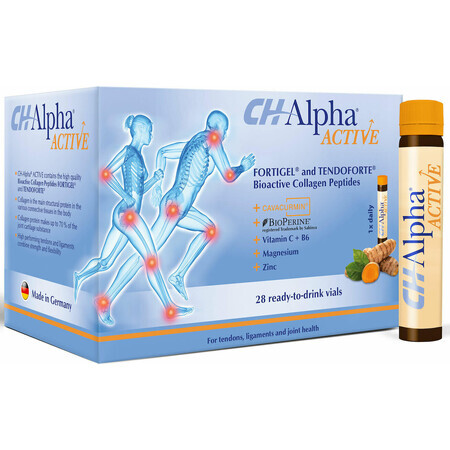 CH Alpha Active - Collagen 4 in 1 formula, 28 oral vials, Gelita Health