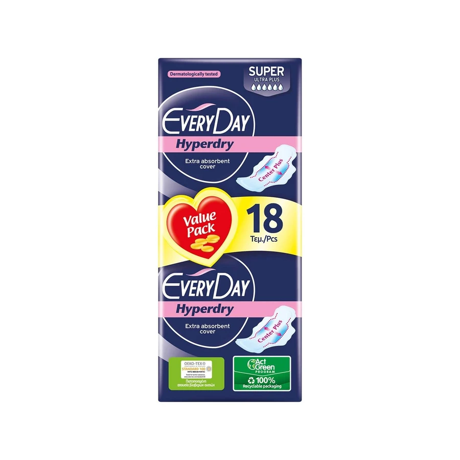 EVERY DAY Hyperdry Pads cu aripi Ultra Plus Center Super x18