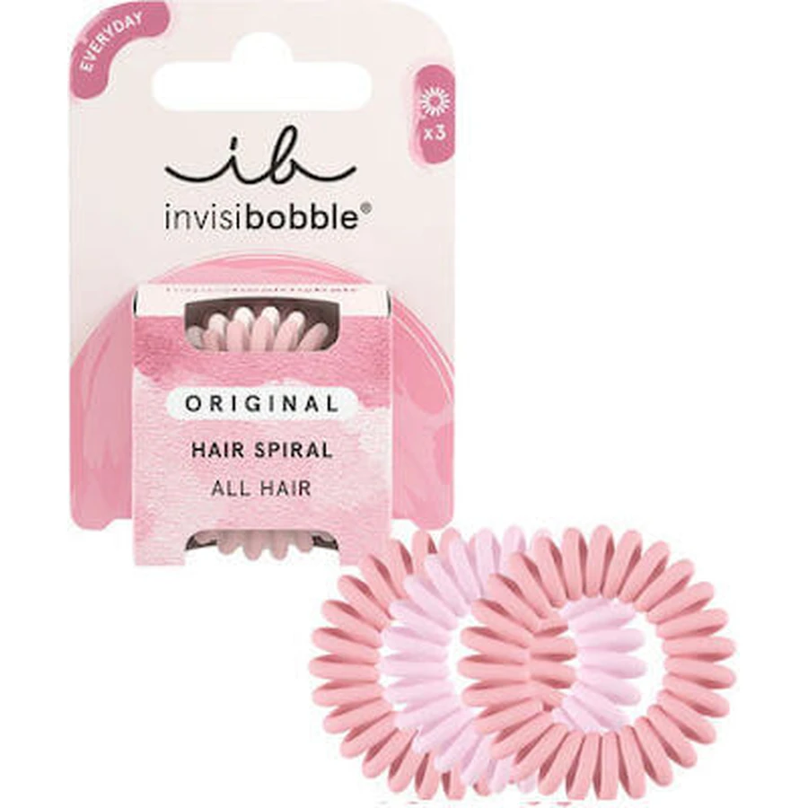 AMBITAS Invisibobble Original The Pinks - Haarbänder in rosa Farbe 3 Stück