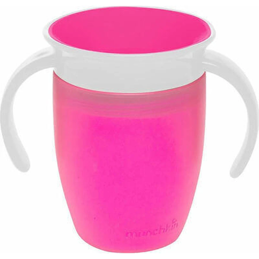 MUNCHKIN Miracle 360° Trainer Cup Pahar de antrenament pentru copii, roz 207ml