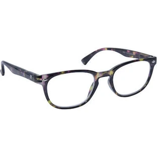 EYELEAD Okulary do czytania i prezbiopii Tartaruga-Brązowy Czerwony E254 +2.00