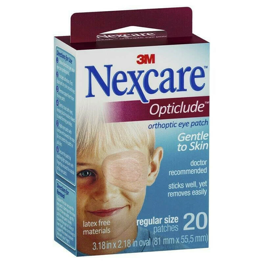 OPTICLUDE 3M Nexcare oogkompressen normale maat, kleur beige 20 stuks
