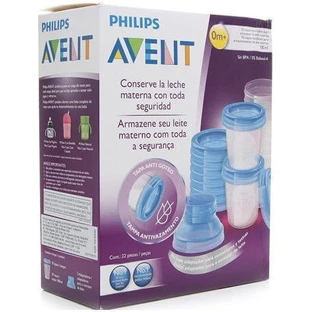 AVENT Bewaarcontainers voor moedermelk met adapters 10 stuks