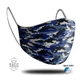 SAGG uniseks stoffen masker legerblauw