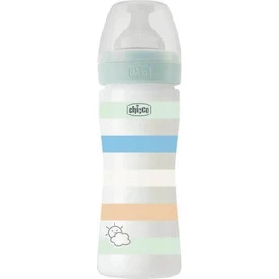 CHICCO Plastic Fles Goed Zijn Anti Koliek Fles Met Siliconen Speen Voor 2+ Maanden 250ml