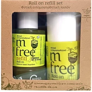 M-FREE Roll On Navulset Insectenwerende Roll On Met Herbruikbare Verpakking, 75ml
