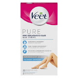 Waxing strips for legs, 20 pieces, Veet