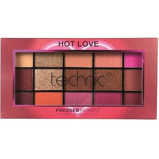 TECHNIC Palette di ombretti pressati Hot Love con 15 tonalità