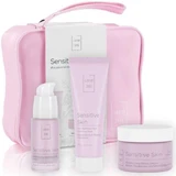 LAVISH CARE Huidverzorging Essentiële Gezichtsverzorgingsset voor de Gevoelige Huid met Gevoelige Huid Herstellende Gezichtscrème, 50ml, Kalmerende Serum, 30ml, Kalmerende Masker, 75ml & Geschenkverpakking