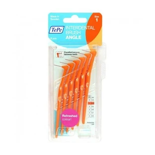 TEPE Midtooth Brushes Angle No.1 0.45mm Orange x6