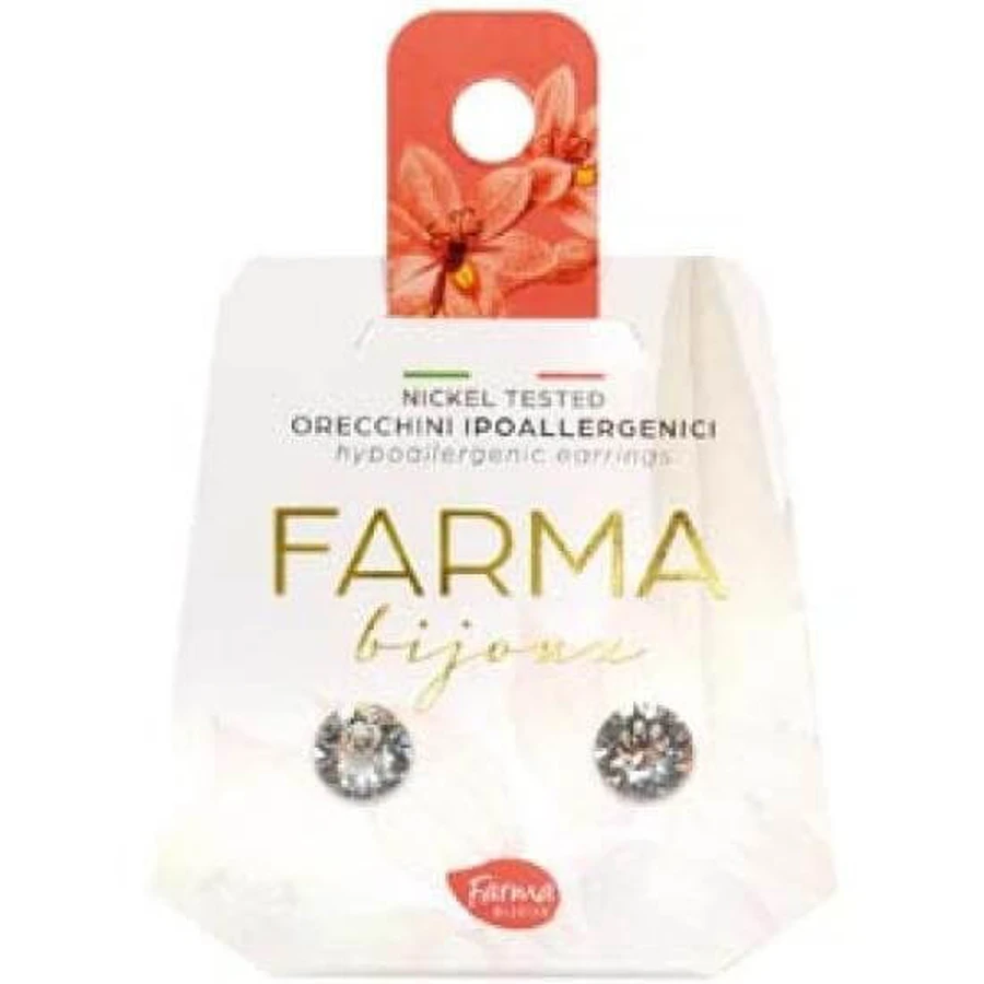 ORION Farma Bijoux Hypoallergene Ohrringe mit Strasssteinen