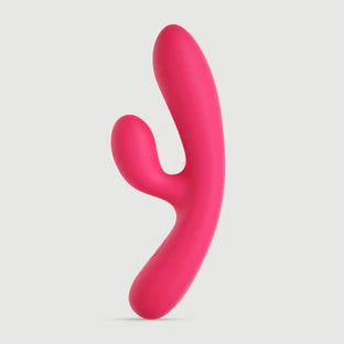 Potente vibratore rabbit in silicone liquido Rosie di Starter - Rosso