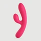 Potente vibratore rabbit in silicone liquido Rosie di Starter - Rosso