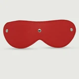 Lederen blinddoekmasker met stiksels - Rood