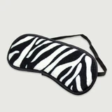 Zebra Augenbinde - Schwarz/Weiß
