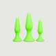 Set de bouchons en silicone phosphorescents - Vert