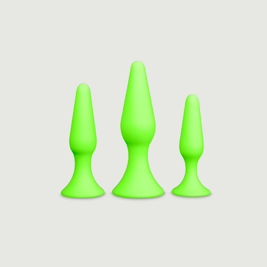 Set de bouchons en silicone phosphorescents - Vert