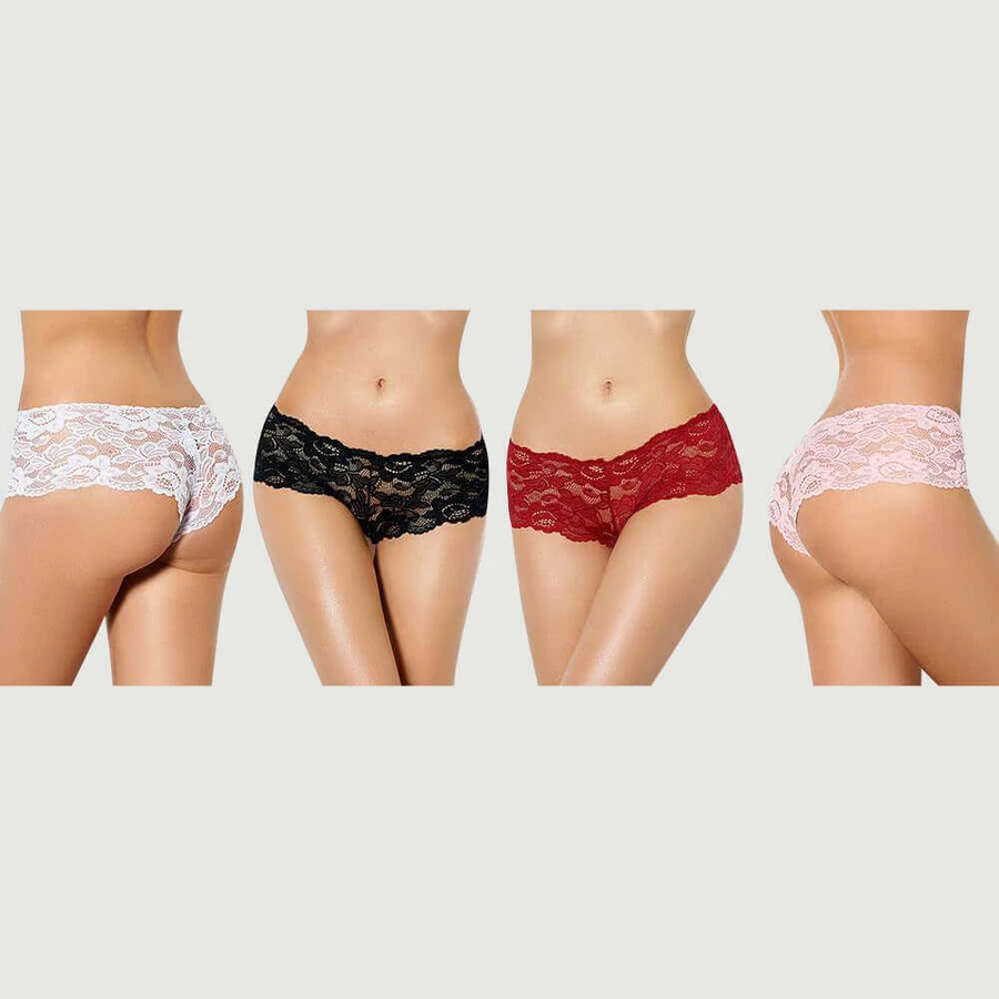 Braga de Encaje Floral Sexy 4 en 1 Caja - Multicolor - Talla Única