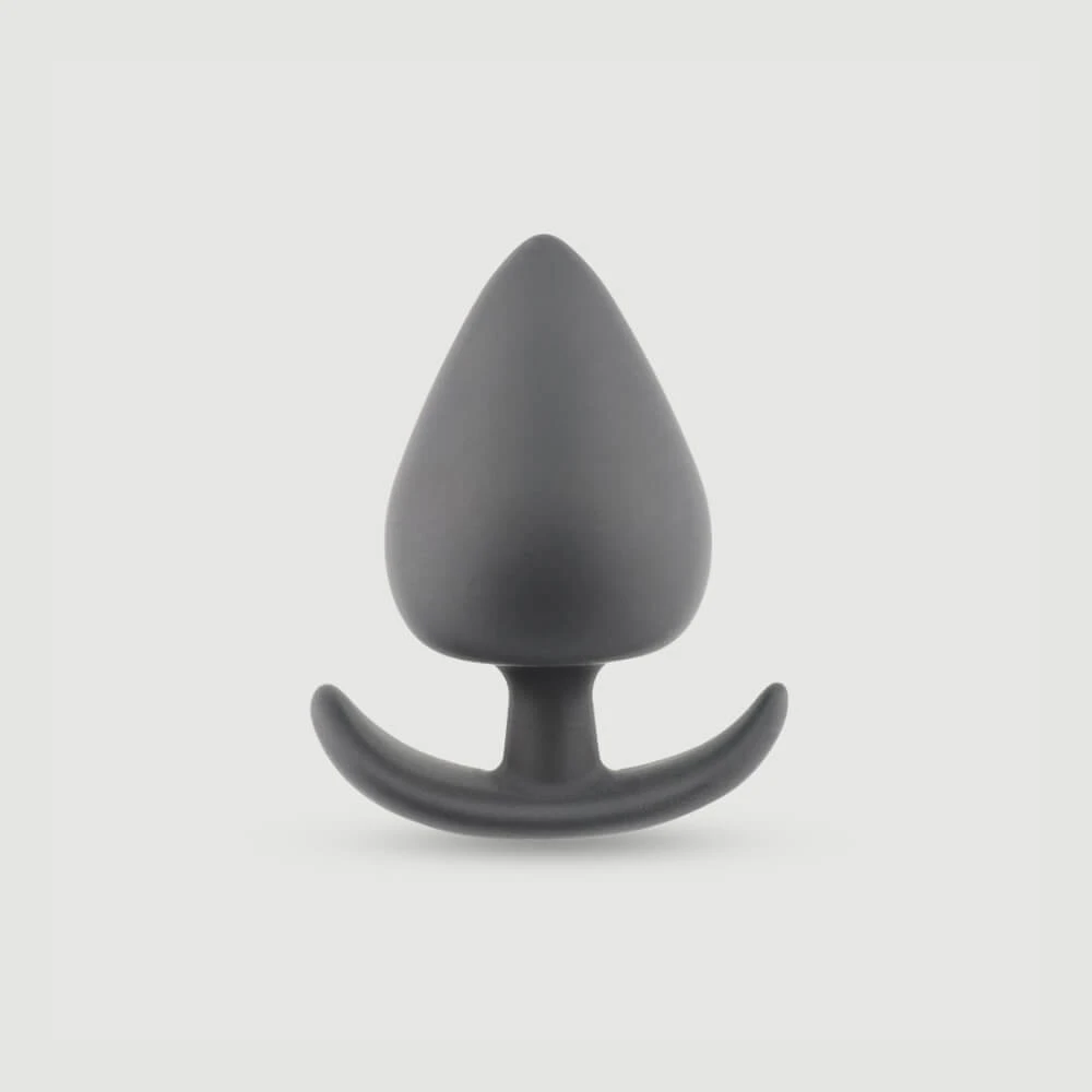 Anaal Beginners Anker Medium Siliconen Butt Plug - Zwart