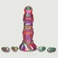Ovipositor Larve Silikon Dildo mit Eiern - Multicolour