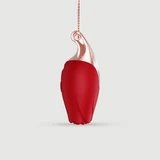 Vloeibare Silicone Luxe Rozenketting Minivibrator - Rood