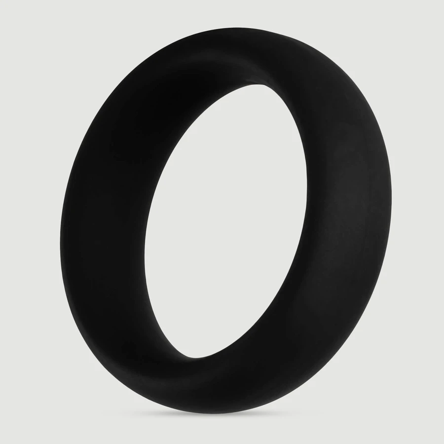 Forto F-64 45 mm brede siliconen penisring - zwart