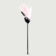 Pluma larga Tease Series Cinta Tacto Cosquillas Con Lazo De Raso - Rosa