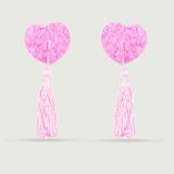 Tepelpasteitjes met tule bloemen en kwastjes - Roze
