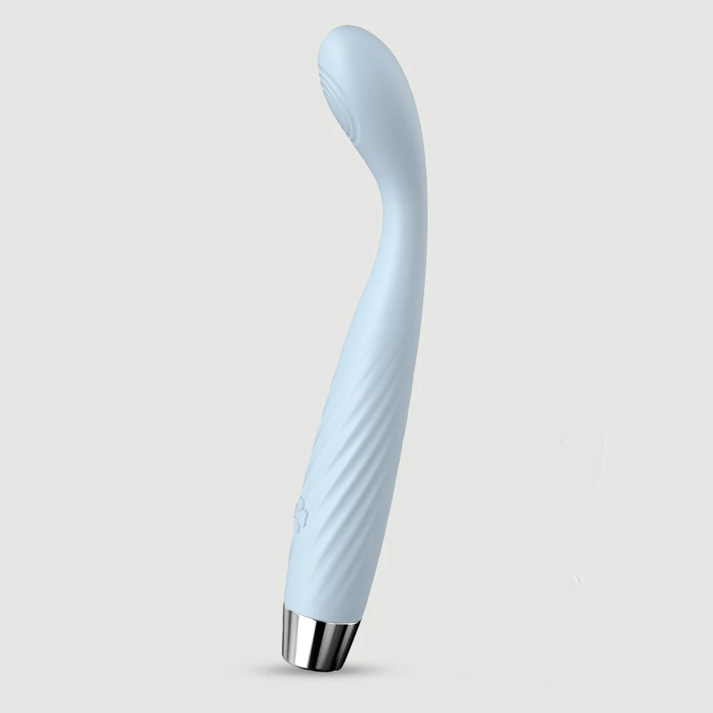 Epona Verwarmende Slanke Siliconen 7-Functie G-Spot Vibrator - Lichtblauw