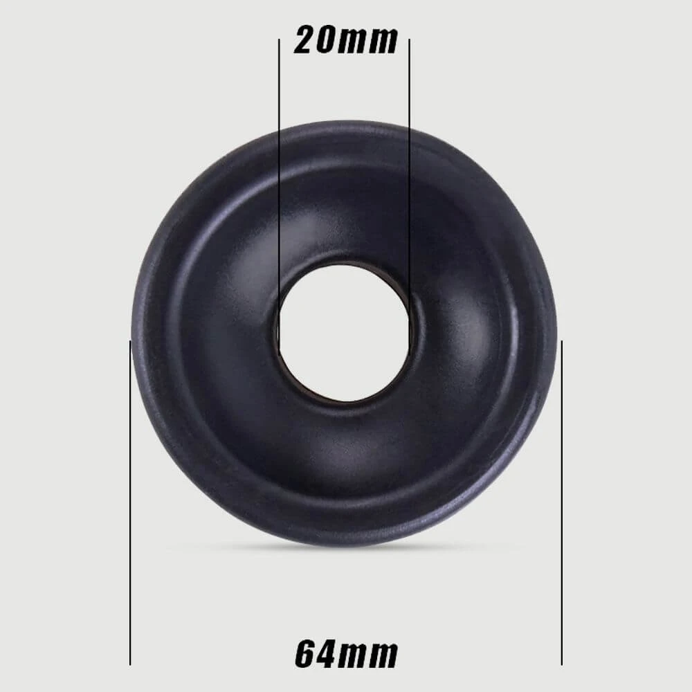 Sexopolis Male Silicone Medium Beker Voor Penispompen - Zwart