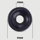 Sexopolis Male Silicone Medium Attachment Cup For Penis Pumps - Black
