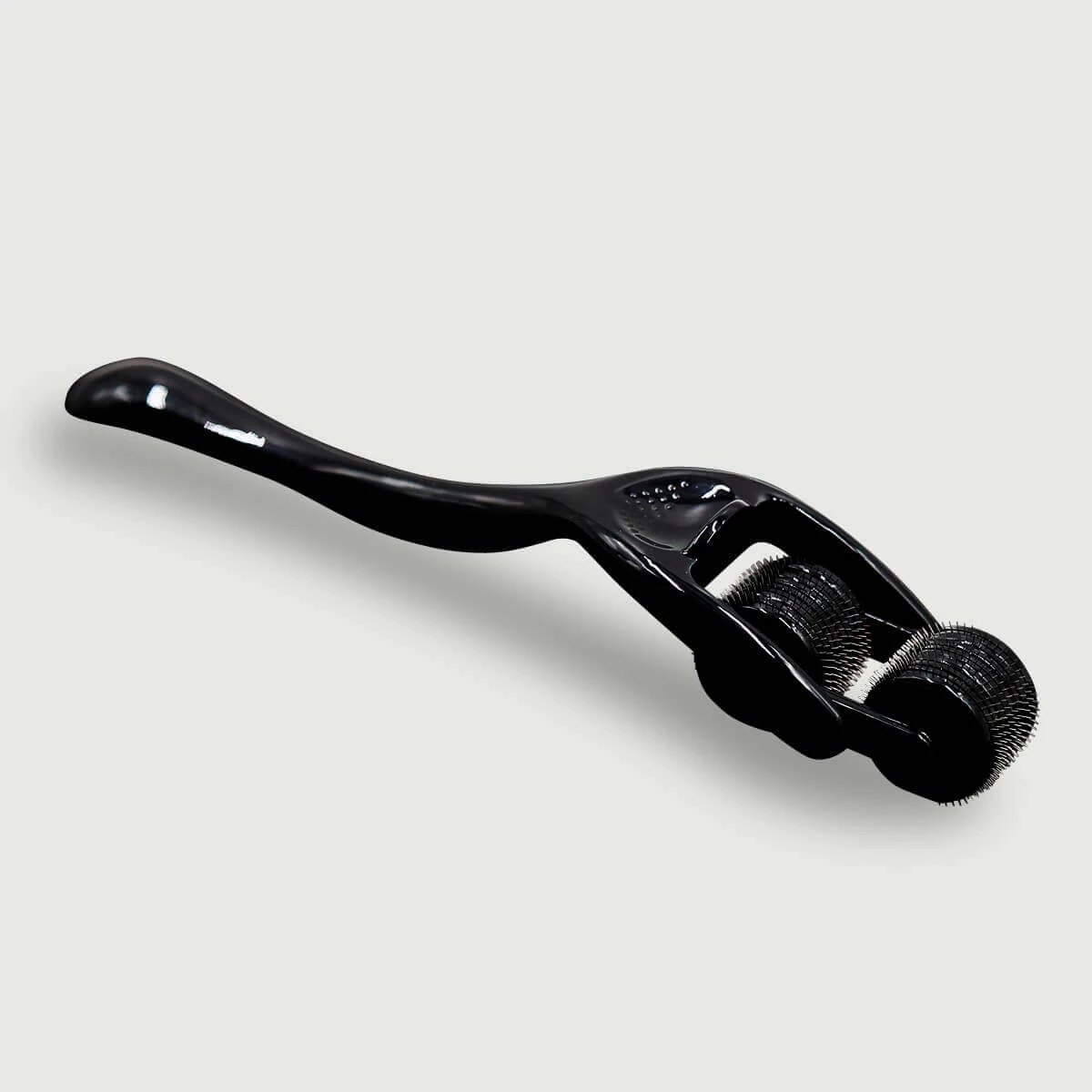 Dubbele spijkerrol met gebogen ergonomisch handvat - Zwart