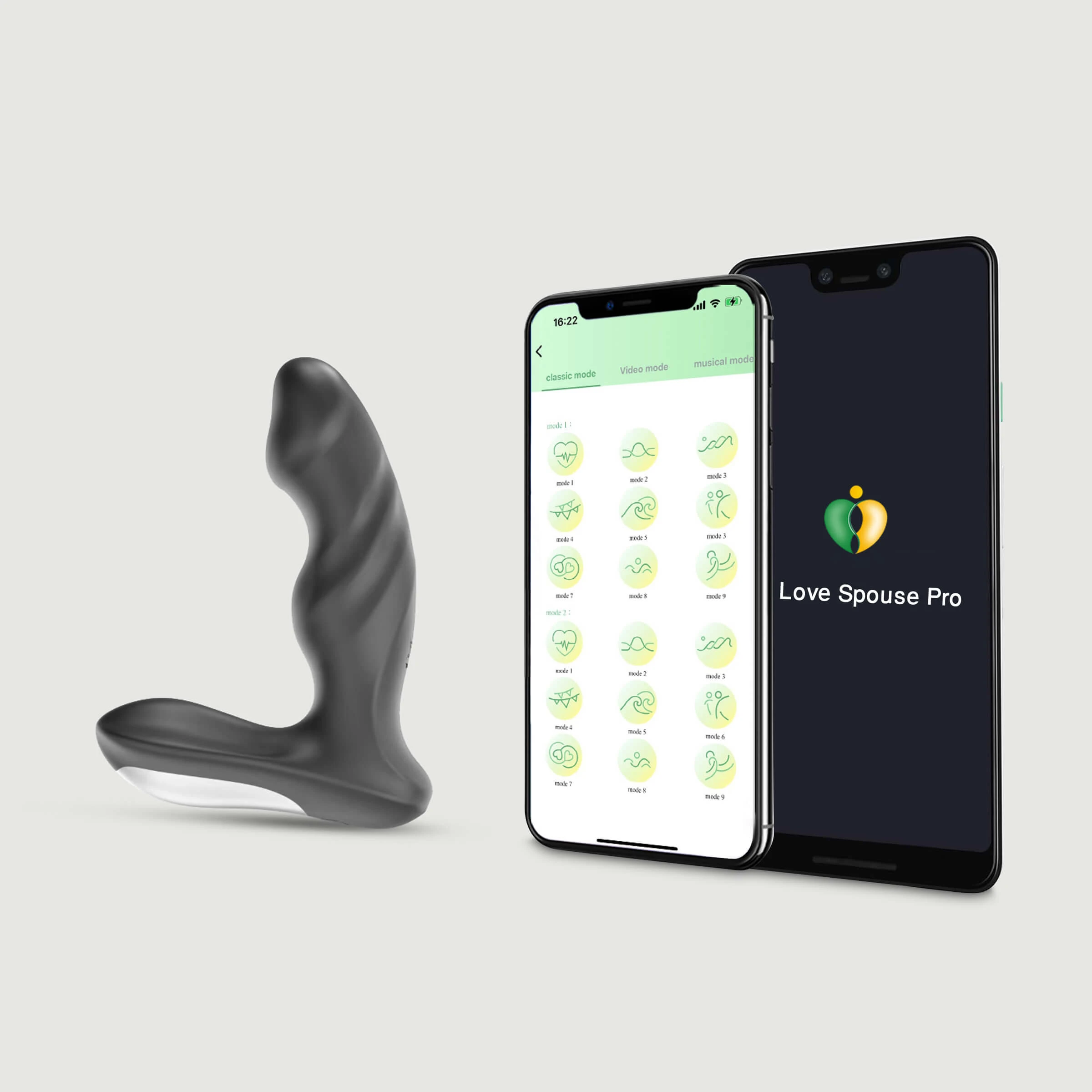 Prostaat Stuiter Silicone Toepassing Op Prostaat Massage Vibrator - Zwart