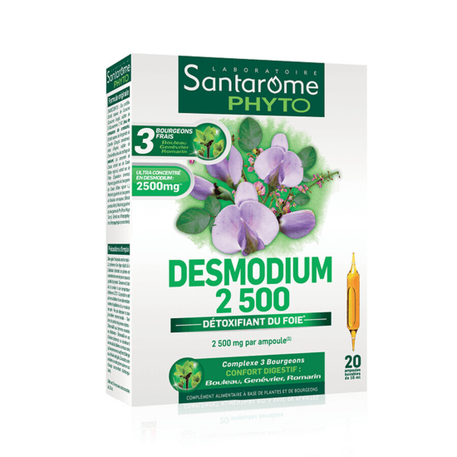 Desmodium 2500, 20 injectieflacons, Santarome