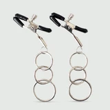 Adjustable Nipple Clamps With Triple Rings - Silver