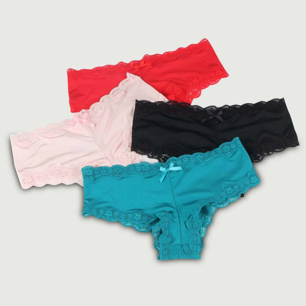 Hoogwaardige, comfortabele kanten panty 4 in 1 doos - één maat