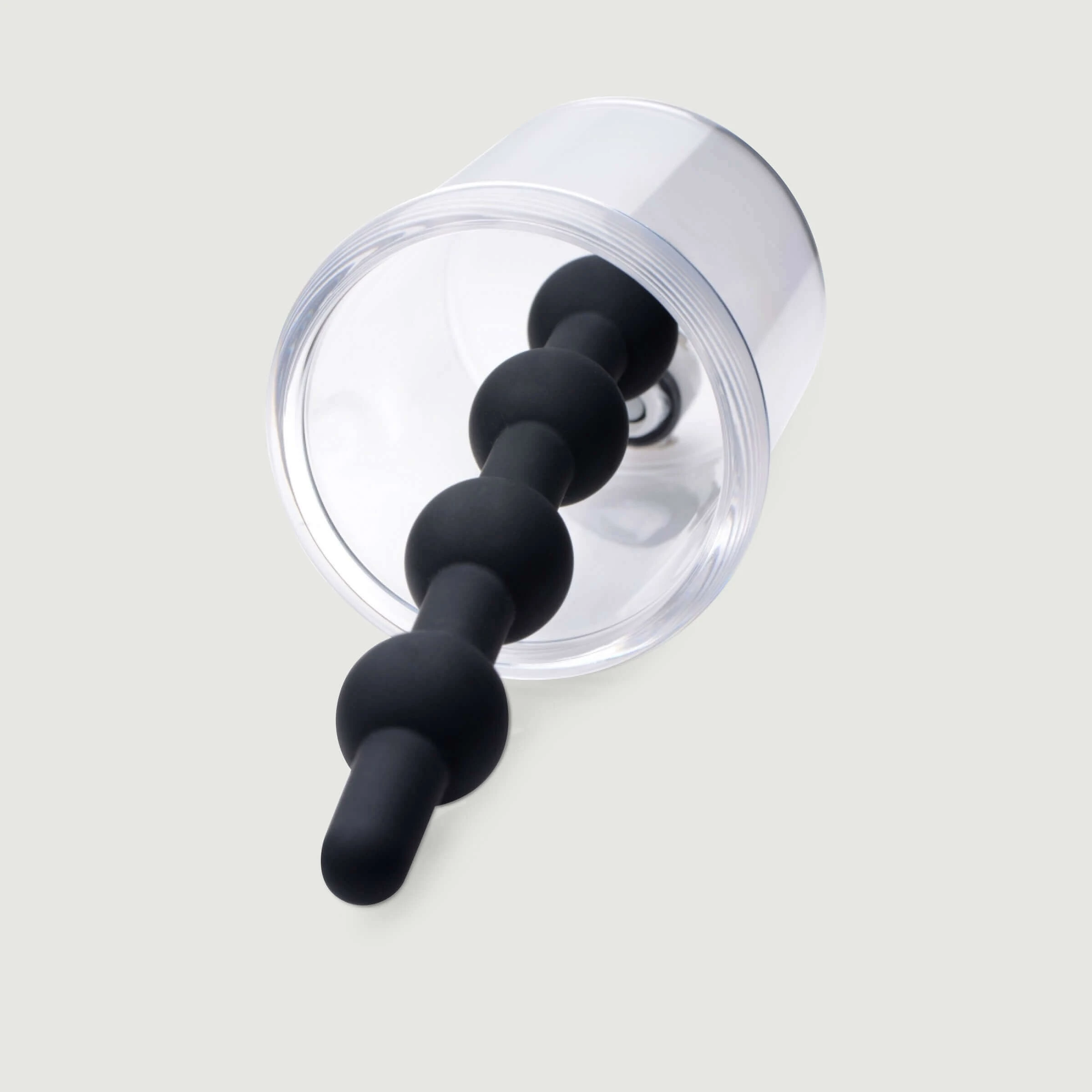 Rosebud Cilinder Anaalpomp met Silicone Anaal Kralen
