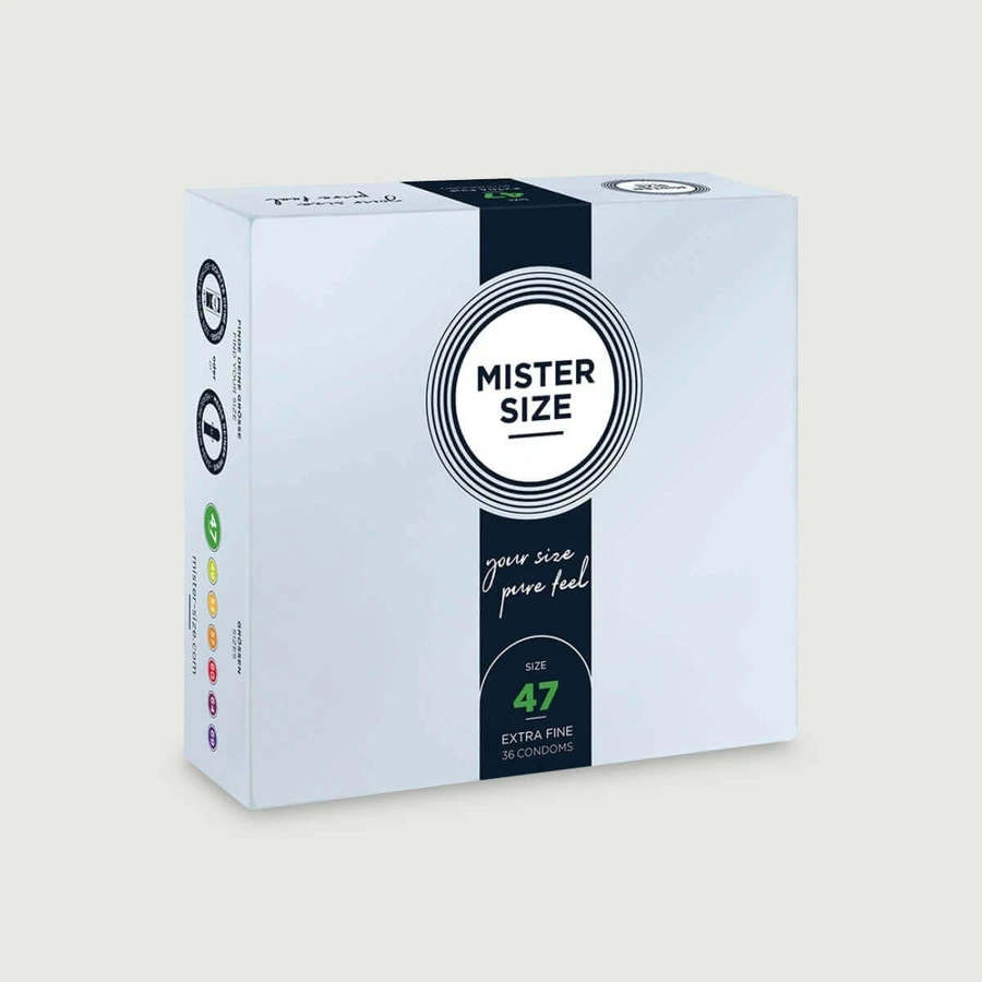 Mister Size Pure Feel Condoms 47 mm - 36 pieces