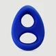 Triangle Liquid Silicone Flexibler Cock Ring 45 mm - Blau