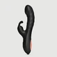 Sexopolis Amaya Gebogen Silicone Konijn Vibrator - Zwart