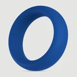 Forto F-64 40 mm brede siliconen penisring - Blauw