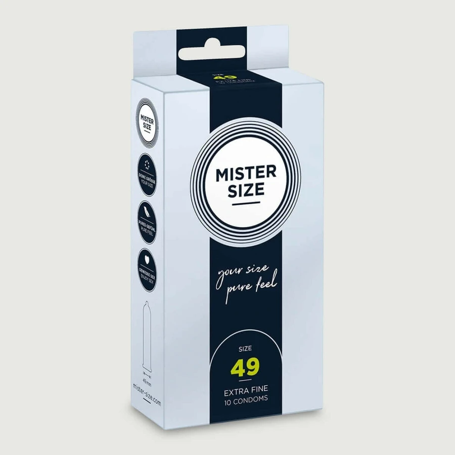 Mister Size Pure Feel Condoms 49 mm - 10 pieces